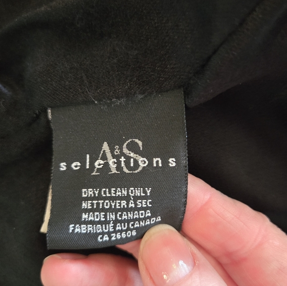 Vintage!! A&S Collections | Black Lamb Leather Jacket, Size M (Made Small) - Picture 5 of 11